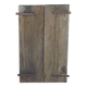 Pair of antique oak shutters