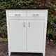 Vintage white sideboard with 2 doors and 2 drawers