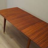 Table en acajou, design danois, années 1970, production : Danemark