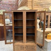 Oak display cabinet from the early 20th century.