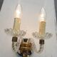 Applique 2 bras verre Murano vintage 1950