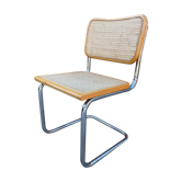 Chaise design Cesca modèle b32 en chrome