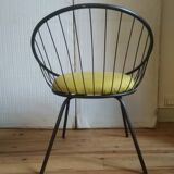 Basket chair, iron, 1950s.