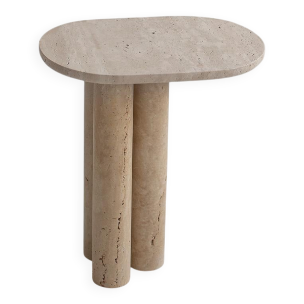 Table d'appoint Trio n° 3 en travertin