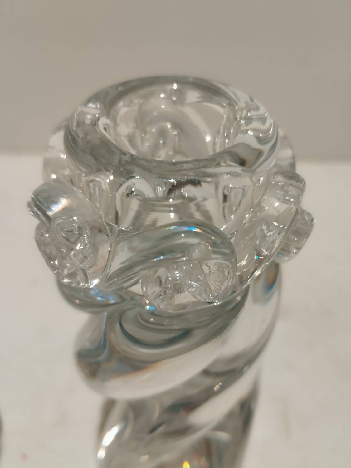 Pair of Baccarat candlesticks