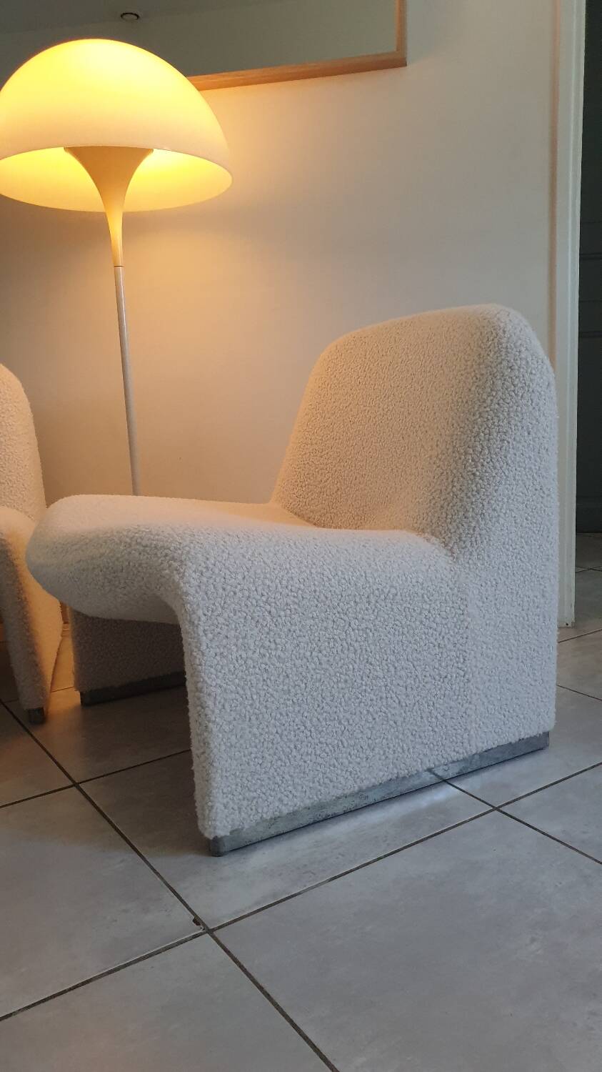 Pair of alky armchairs by Giancarlo Piretti
