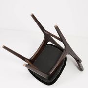 Black velvet armchair mid-century by Rajmund Halas, Poland, 1960.