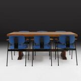 Set of 6 Dining Chairs by Willy Van Der Meeren for Tubax, Belgium, 1950s