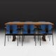 Set of 6 Dining Chairs by Willy Van Der Meeren for Tubax, Belgium, 1950s