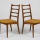 Pair of Vintage Scandinavian "Ladderback" Chairs (1960) - To Restore