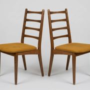 Pair of Vintage Scandinavian "Ladderback" Chairs (1960) - To Restore