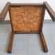 Table basse vintage en marqueterie 1960