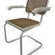 Cesca Chair model with armrest in white