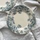 2 Gien "Anemones" ironstone dessert plates