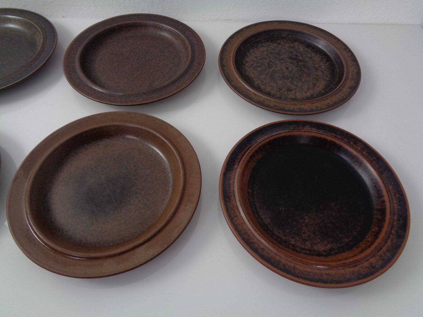 Ruska Plates by Ulla Procope for Arabia, Set of 6, Finland, 1960s, Set of 6