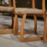 Set of 6 vintage 1960s 'Sleigh' chairs