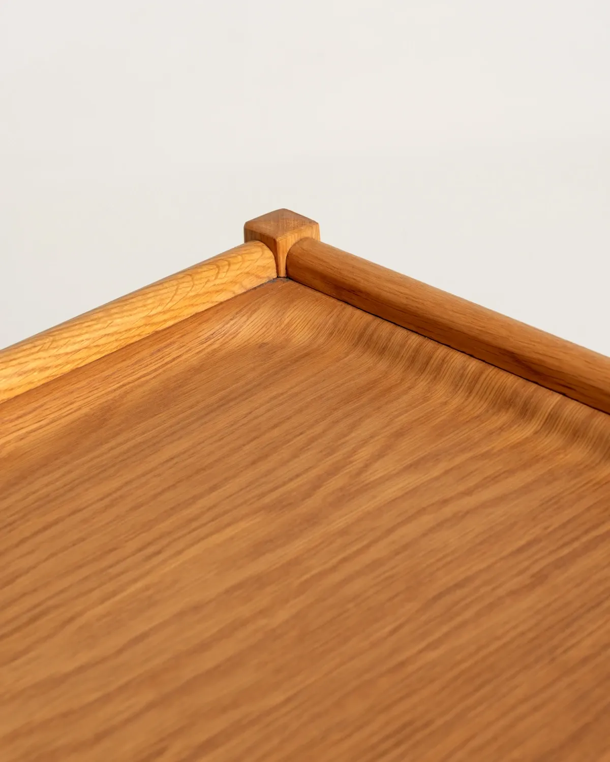 Scandinavian beech and oak trolley, 1960s