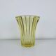 Art Deco vase by Pierre D'Avesn, yellow glass.