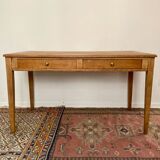 Farmhouse table with drawers