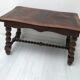 Wooden coffee table legs turned vintage