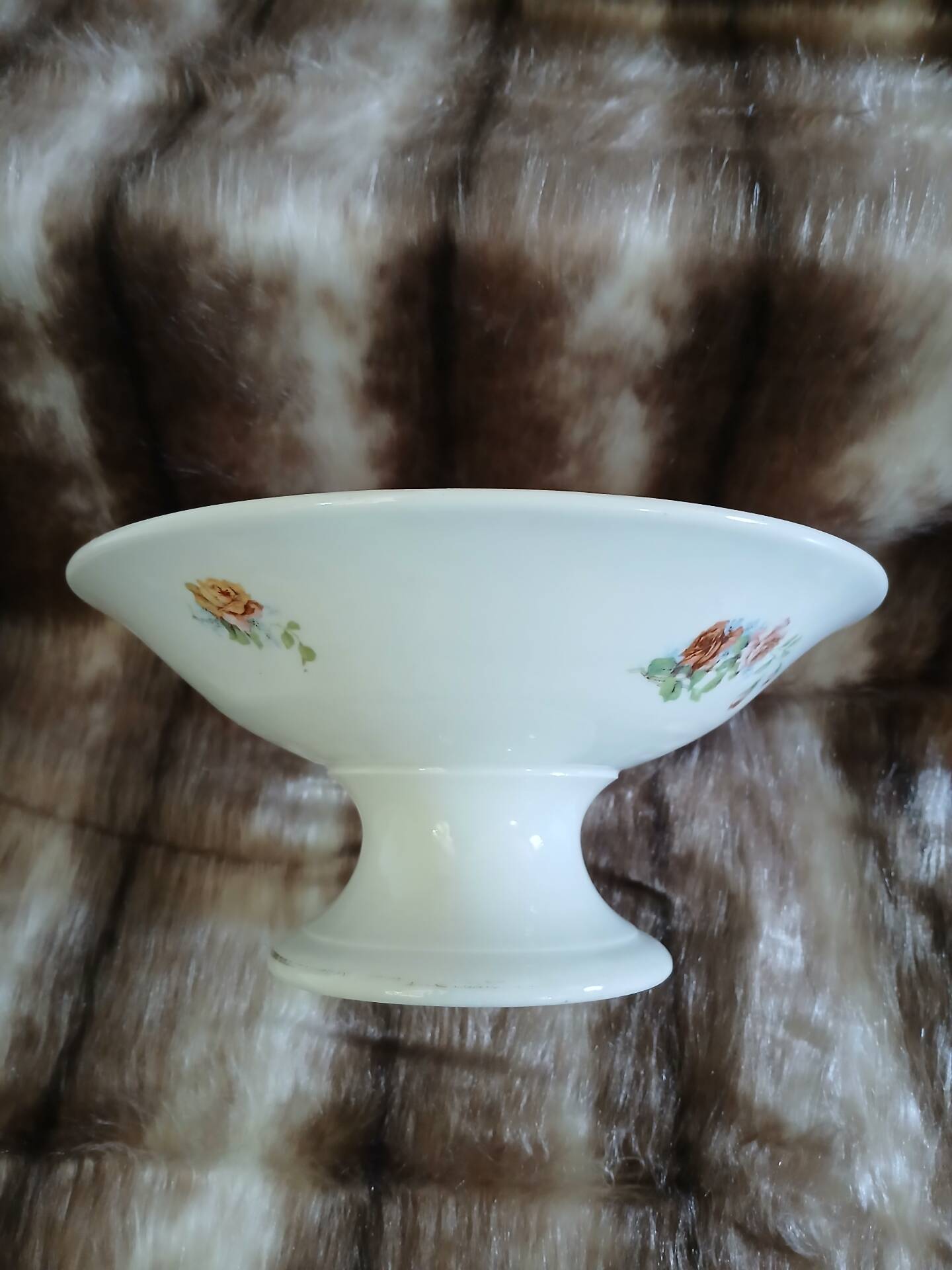 Antique Digoin compote dish