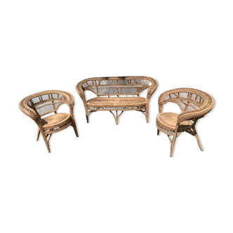 Vintage rattan garden furniture