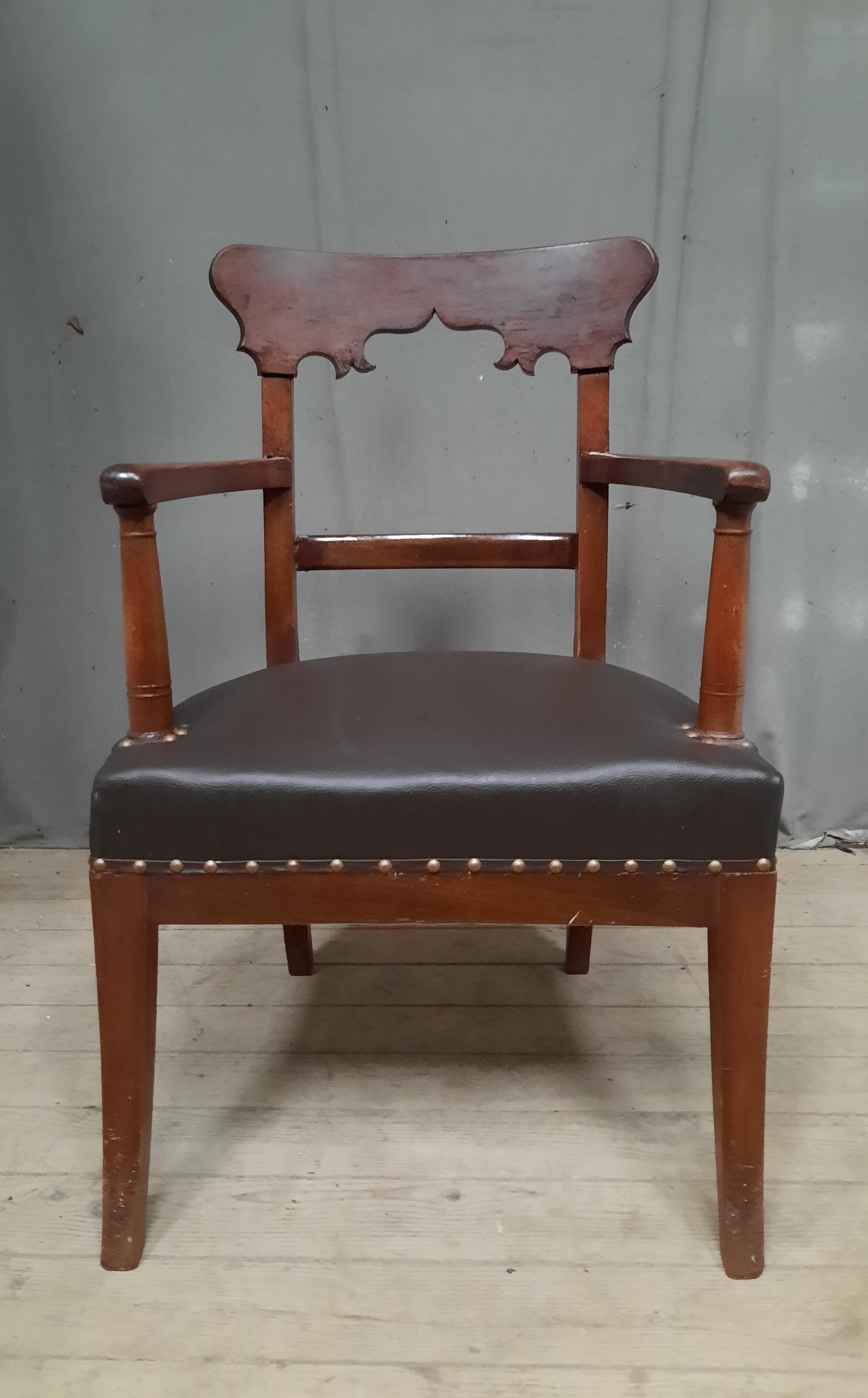 Fauteuil de bureau en acajou