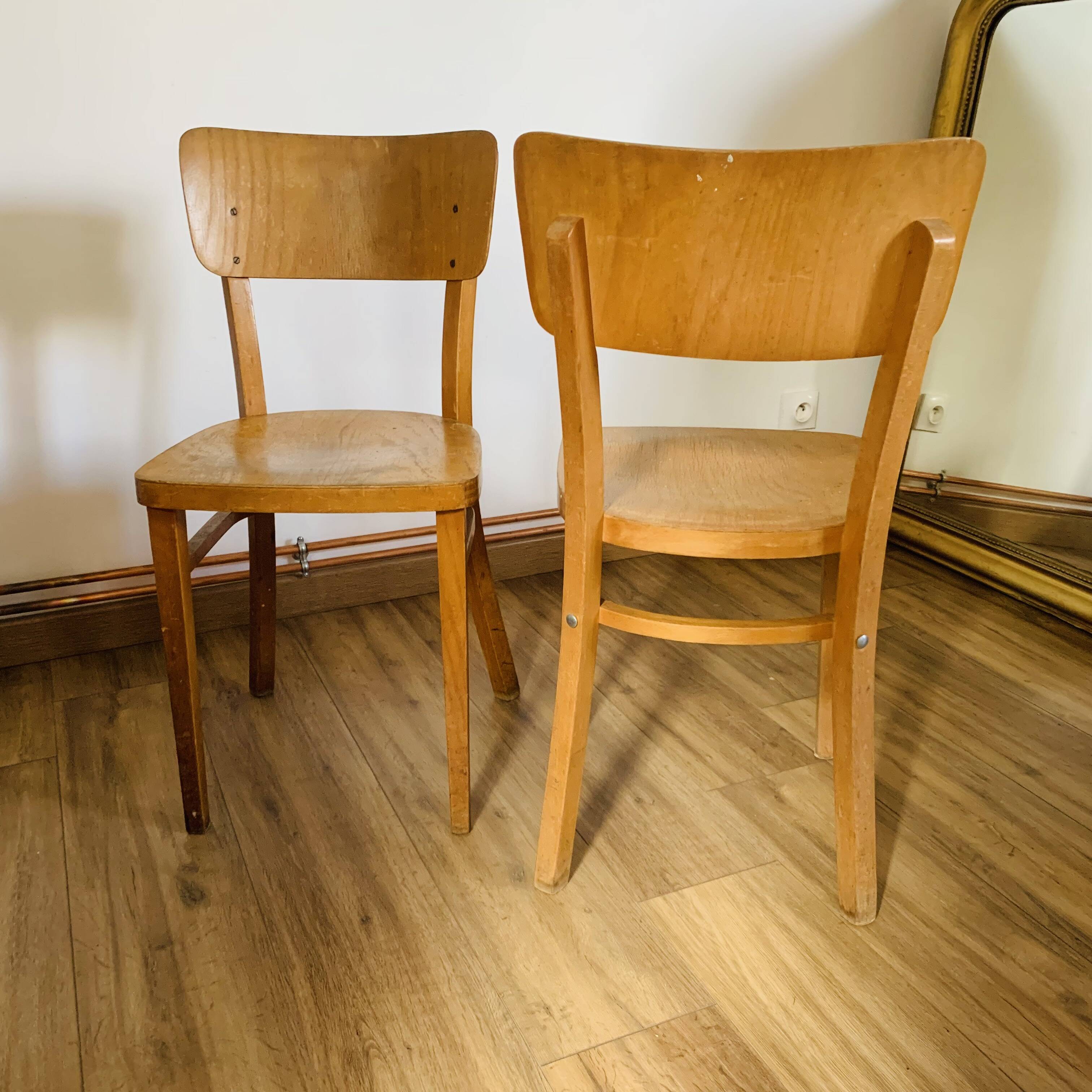 Pair of Thonet bistro chairs