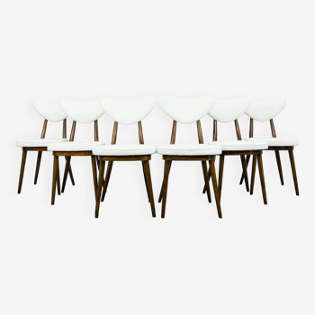 Set of 6 No. 124 Chairs by Helena & Jerzy Kurmanowicz, 1960s,