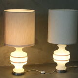 Pair of mid century modern table lamps, 1970's