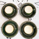 Helvetia Green Bistro Coffee Mugs (4)