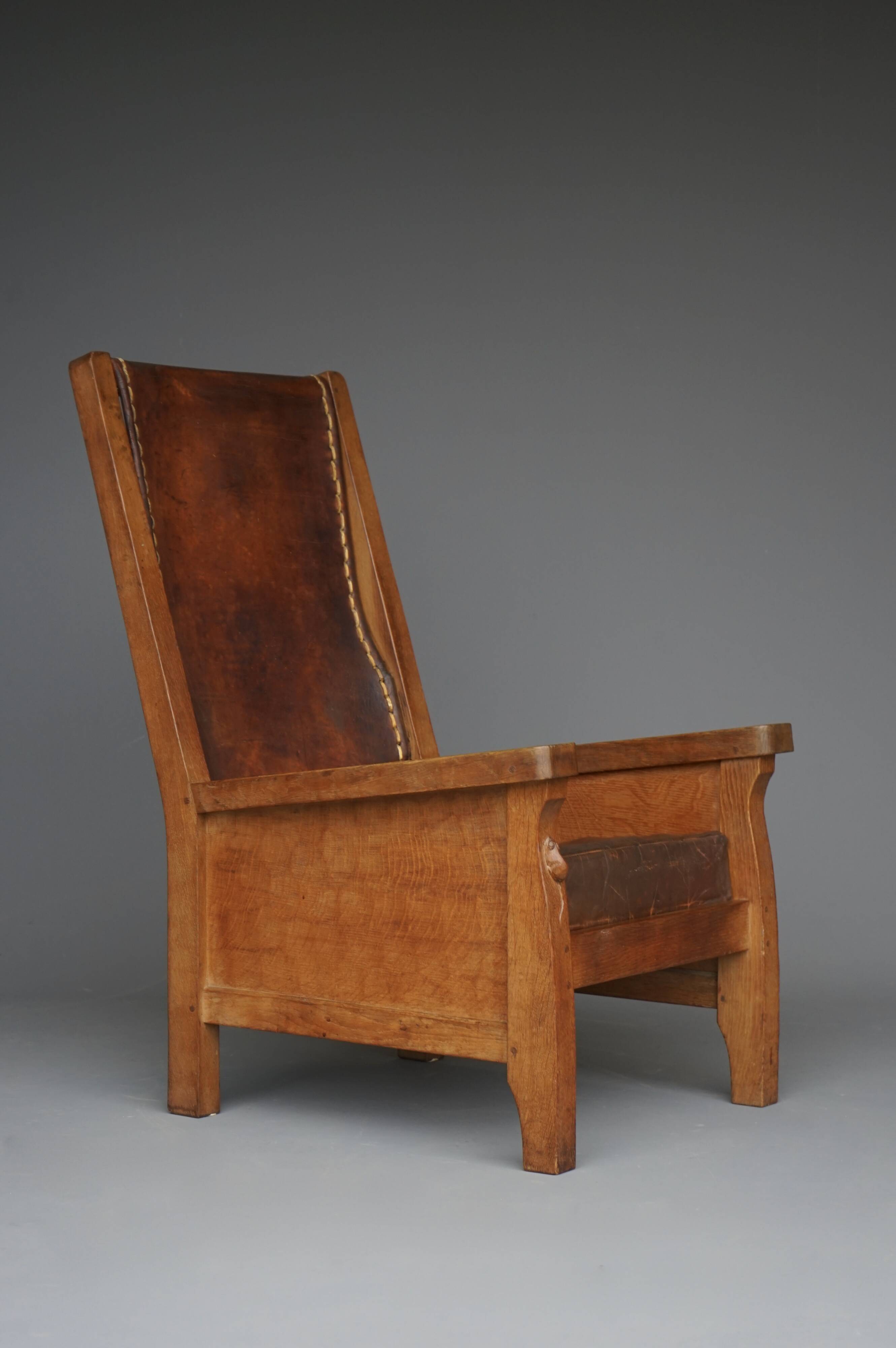 Oak Armchair by Robert Mouseman Thompson, 1940s