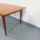 Vintage Scandinavian dining table from 50s 60s teak with extension