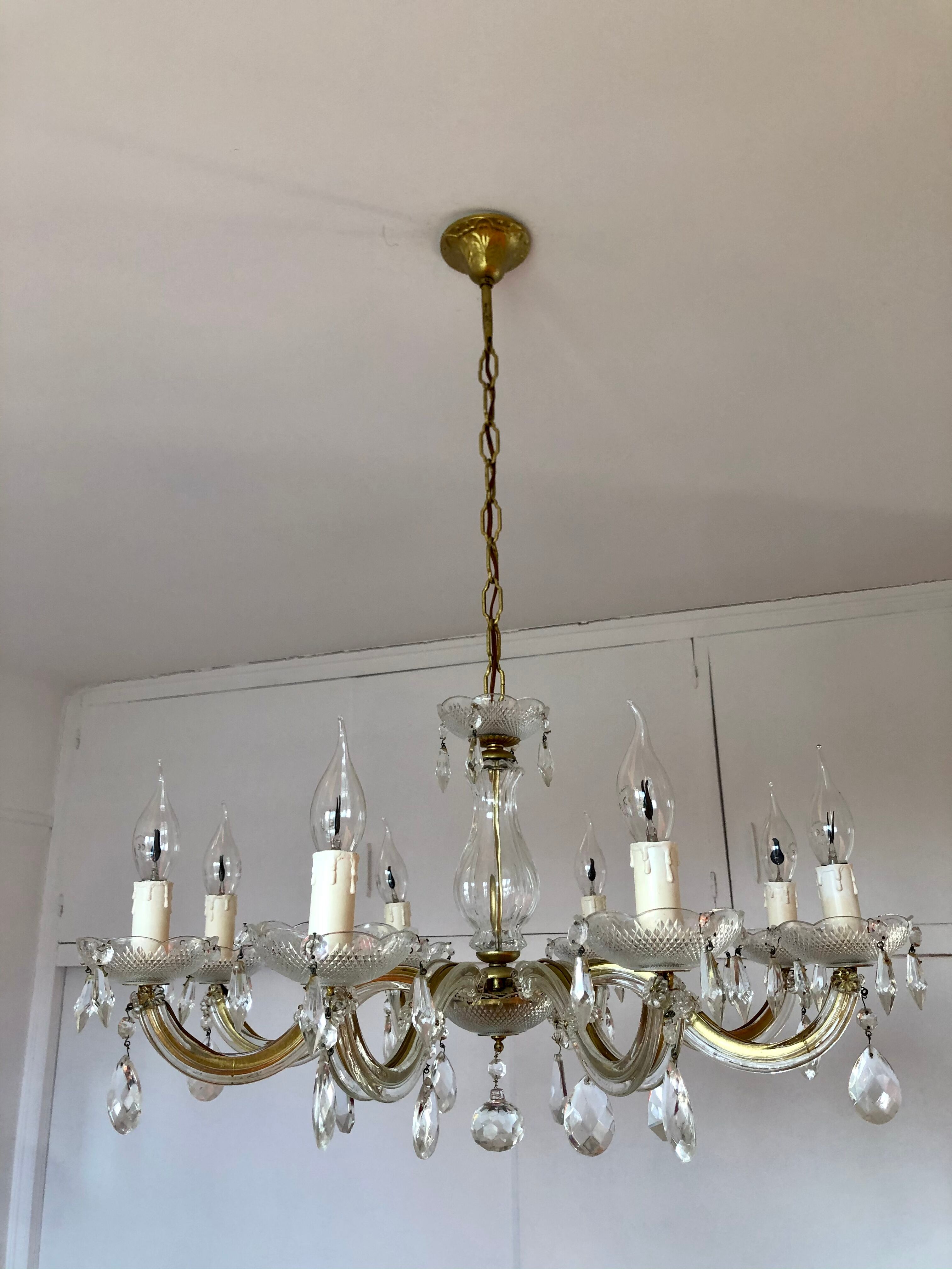 Murano taster chandelier - 8 branches - 50s