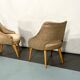 Italian Mid-Century bedroom chairs from 50s. Set of two