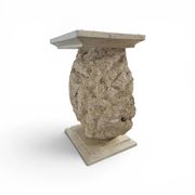 Console ou base de table en forme de coquillage Magnussen Ponte avec plateau en verre d'origine.