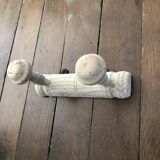 Wall-mounted coat rack, bare wood