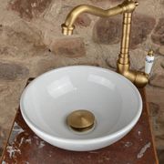 Antique wooden and red marble washstand (Art Deco style)