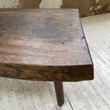 Brutalist oak coffee table