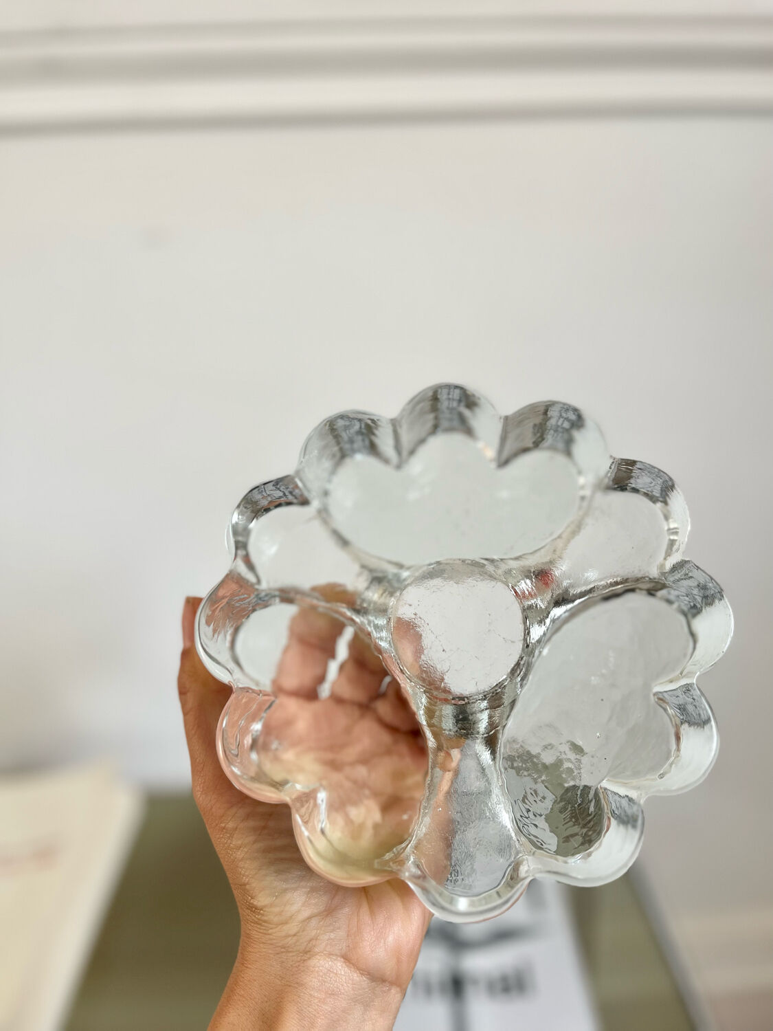 Solid glass paperweight