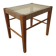 Scandinavian stool from the 1960s with caning and wood.