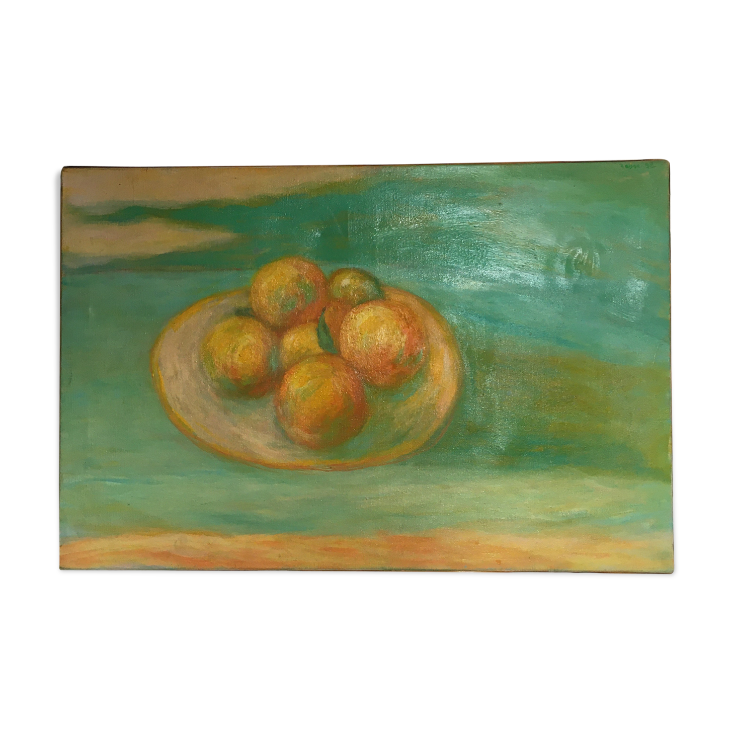 Table cut of oranges