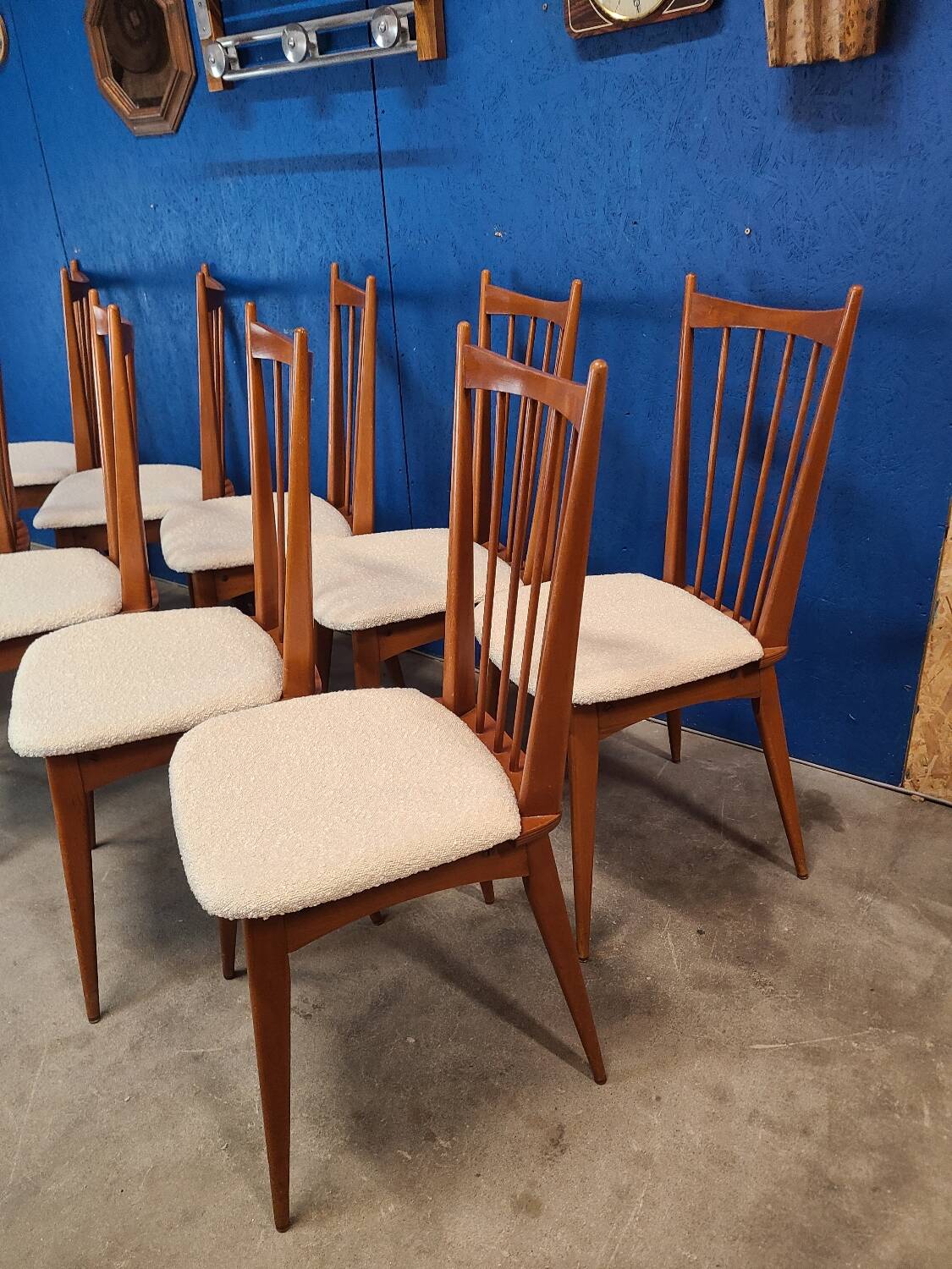 Chaises années 60 scandinave rénovées