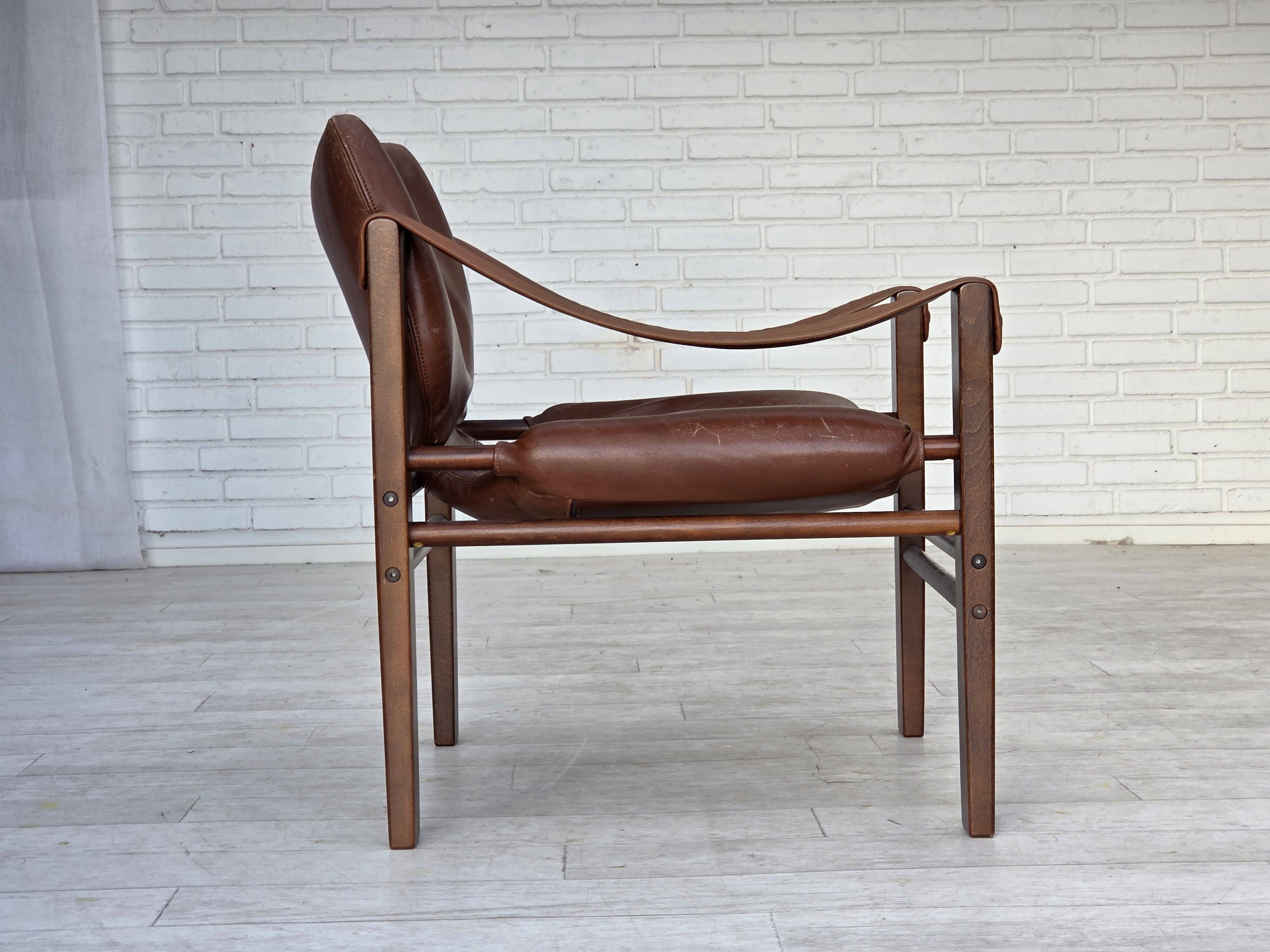 1970s, Danish armchair model "Safari" by Skippers Furniture.