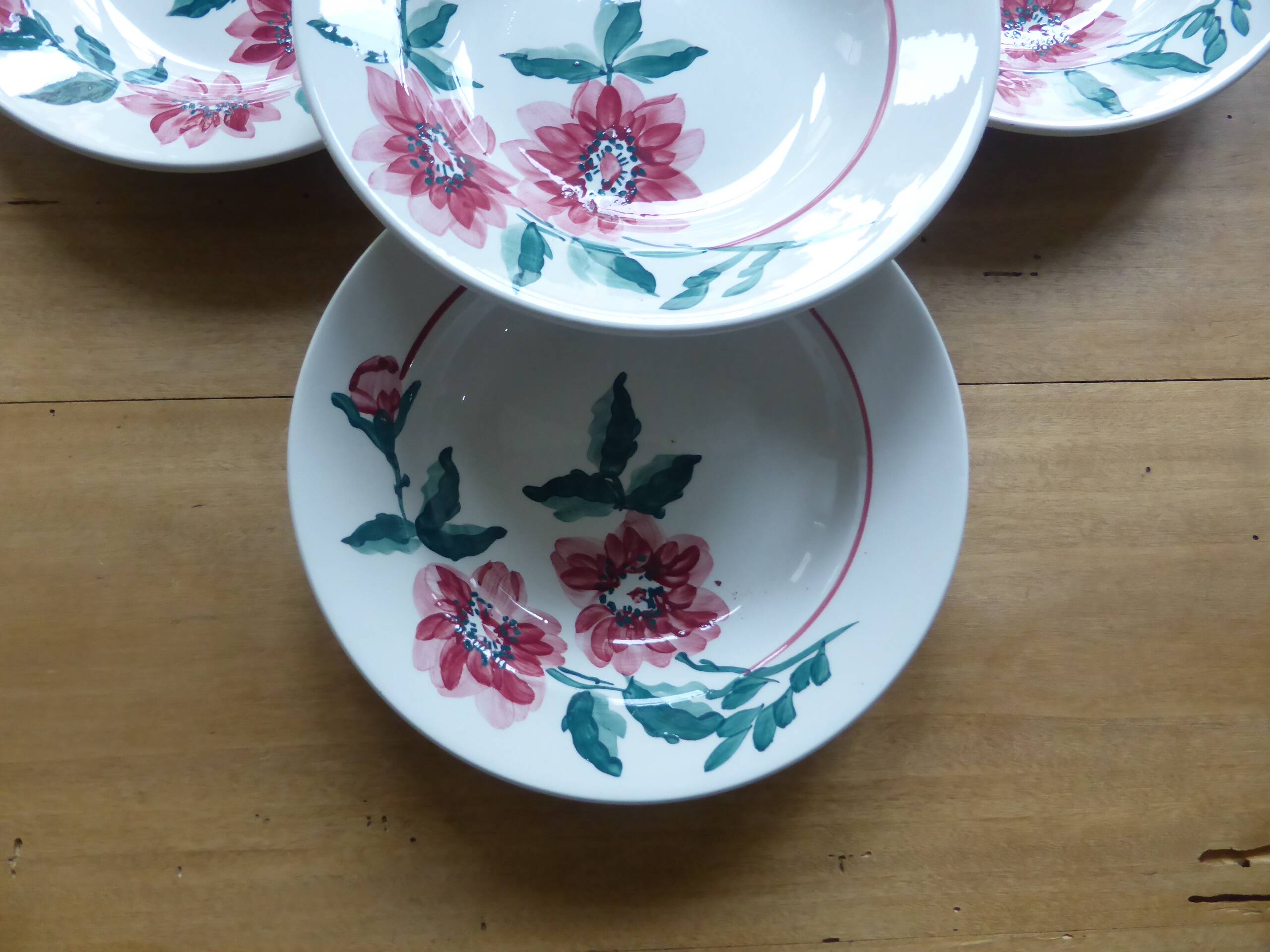 Set of 4 deep plates from Sarreguemines model Monceau 200214