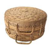 Round case in rattan 60s