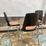 Set of 4 chairs model Barrel Manhattan circa 1970
