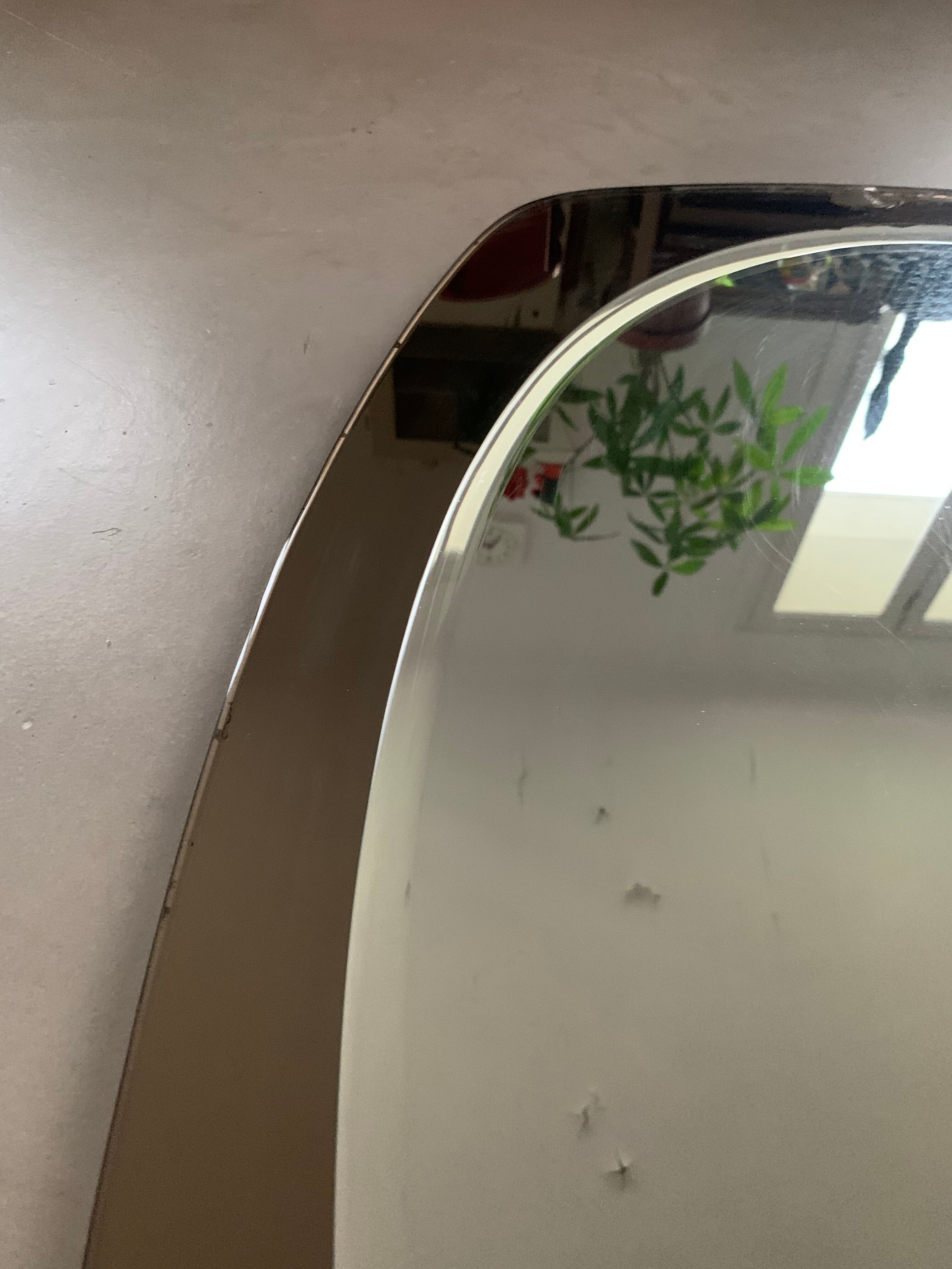 Vintage smoked mirror, 81x58 cm