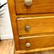 Vintage compass foot chest of drawers