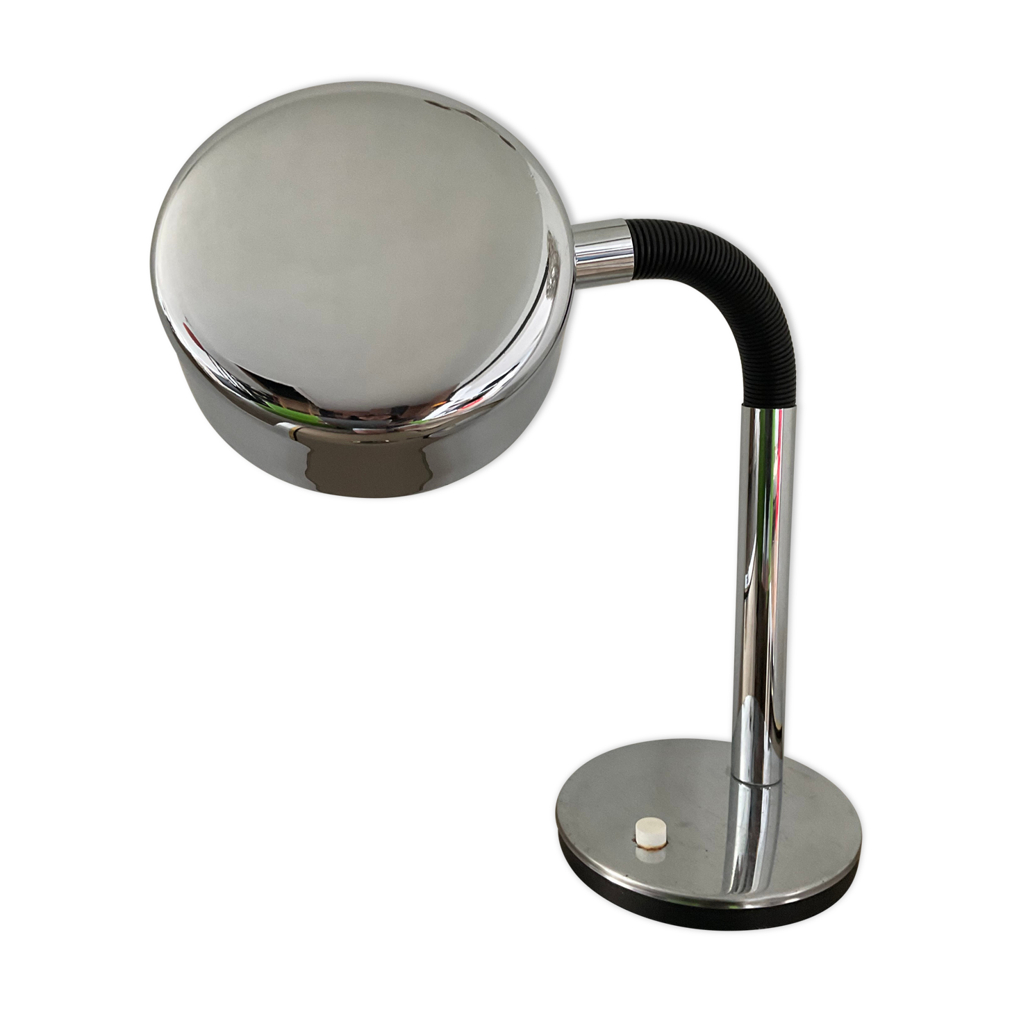 Articulated lamp in chrome metal from the 70s